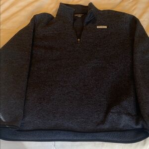 Eddie Bauer Men's Dark Gray Zip-Up Sweater
